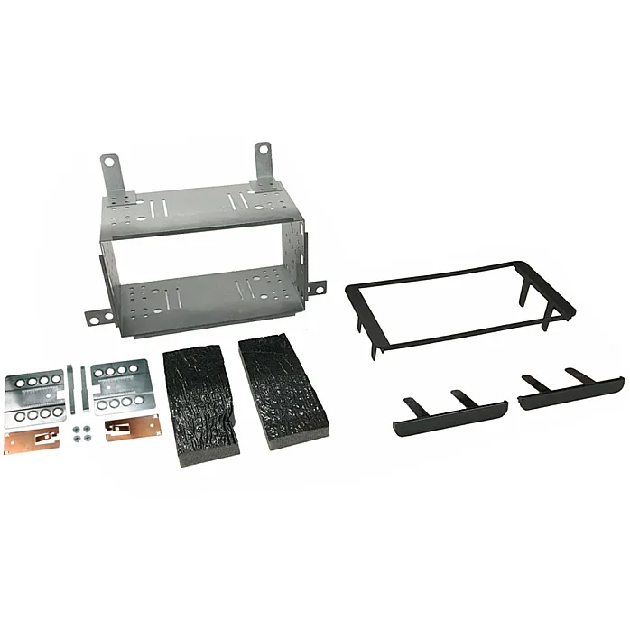 InCarTec 50-834 Subaru Justy 2007 - 2009 Double Din Car Audio Fascia Radio Cage Kit (MATT BLACK)