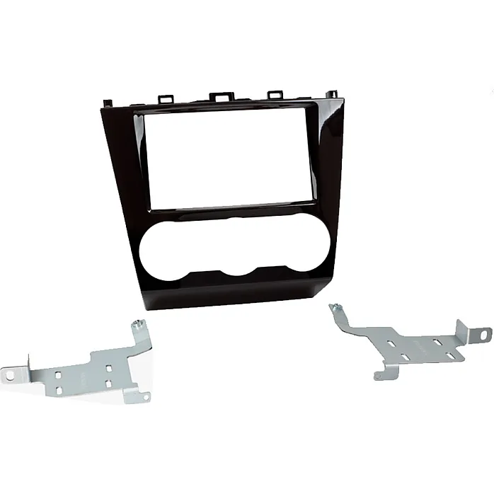 InCarTec 50-908 Subaru Forester Double Din Car Audio Fascia Adapter Panel (PIANO BLACK)