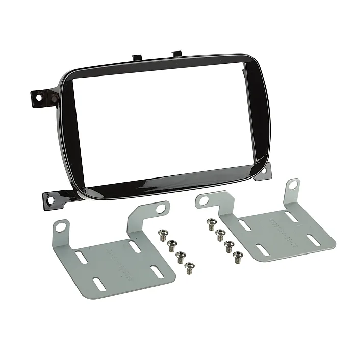 InCarTec 50-657 Fiat 500 (2016-2021) Uconnect 5" Double Din Radio Fascia Gloss Black