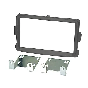InCarTec 50-804/1 Dacia Double Din Car Stereo Fascia Adaptor Kit (GREY)