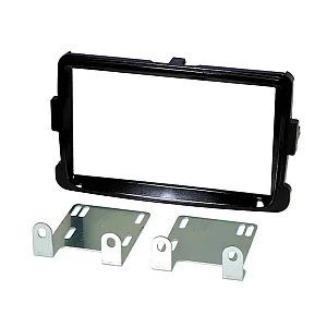 InCarTec 50-804/2 Dacia Double Din Car Stereo Fascia Adaptor Kit (GLOSS BLACK)