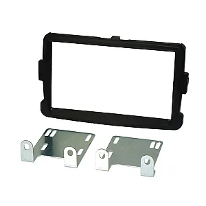 InCarTec 50-804 Dacia Double Din Car Stereo Fascia Adaptor Kit (MATT BLACK)