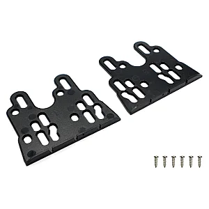 InCarTec 50-673 Universal Side Fixing Brackets For Double Din Car Radio Stereo Fascia