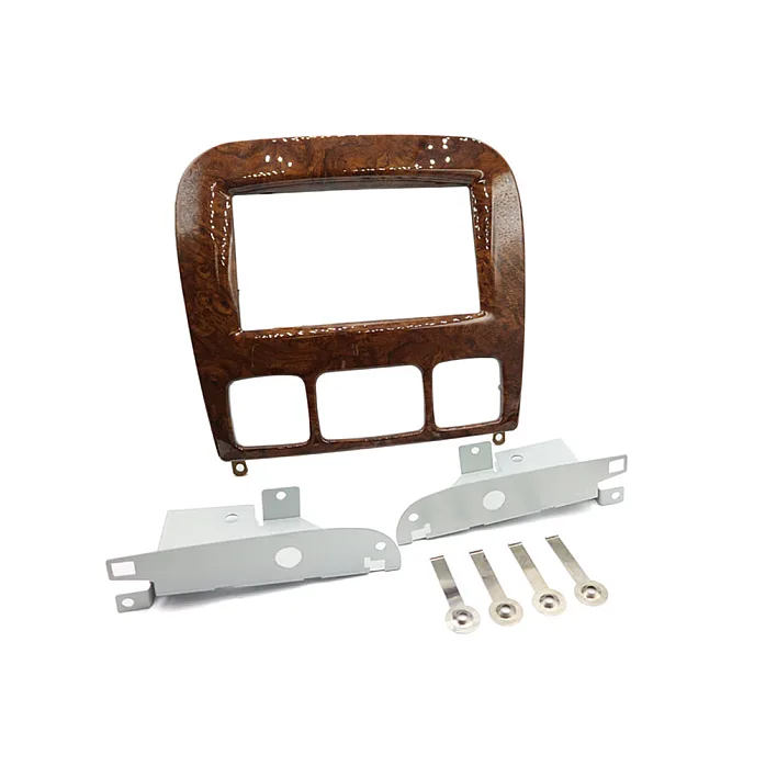 InCarTec 50-675/1 Mercedes S Class Double Din Car Radio Fascia (WOOD FINISH)