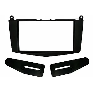 InCarTec 50-921 Mercedes C Class Without Buttons Double Din Car Audio Fascia Panel (MATT BLACK)