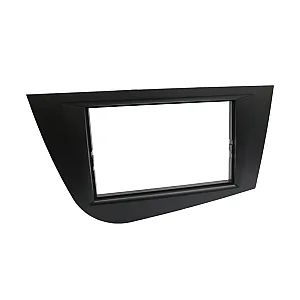 InCarTec 50-684 Seat Leon Mk2 (2005-2012) Double Din Car Audio Fascia Adaptor Panel (MATT BLACK)