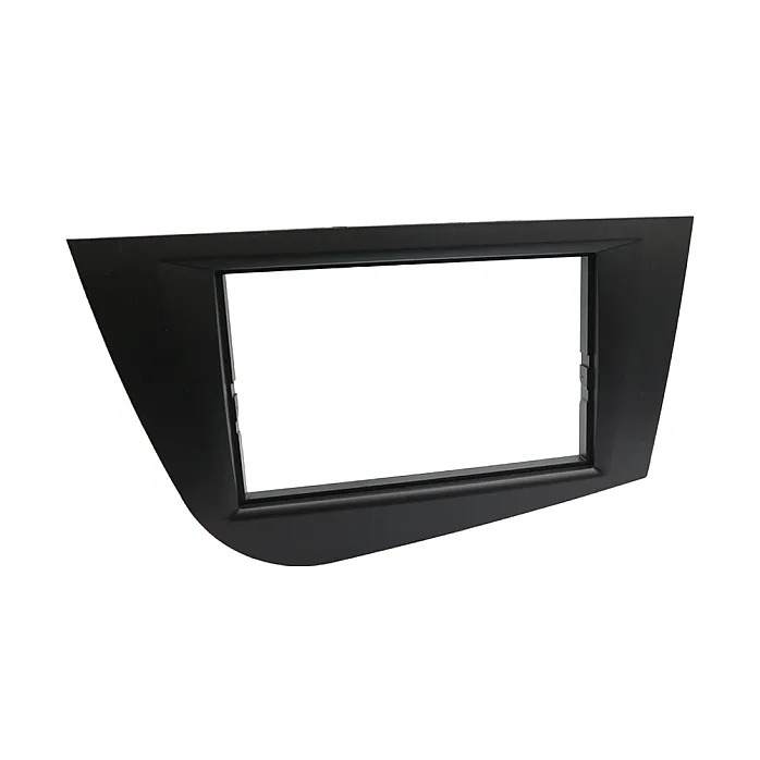 InCarTec 50-684 Seat Leon Mk2 (2005-2012) Double Din Car Audio Fascia Adaptor Panel (MATT BLACK)