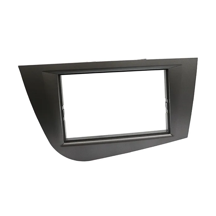 InCarTec 50-684/3 Seat Leon Mk2 (2005-2012) Double Din Car Audio Fascia Adaptor Panel (Gardena Silver)