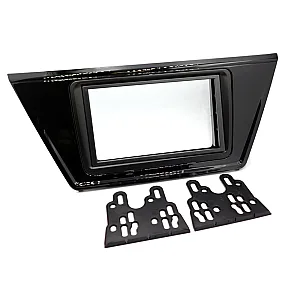 InCarTec 50-998 Volkswagen Touran Double Din Car Audio Fascia Adaptor Panel (GLOSS BLACK)