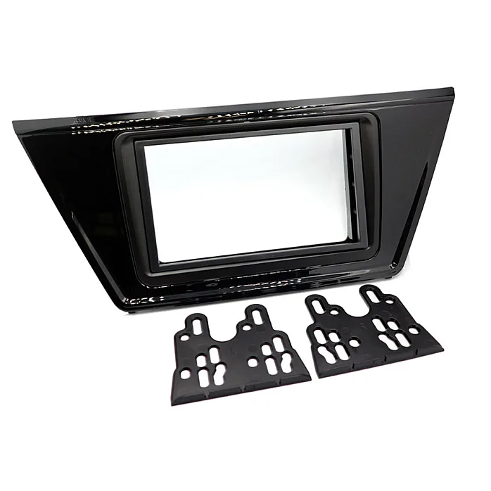 InCarTec 50-998 Volkswagen Touran Double Din Car Audio Fascia Adapter Panel (GLOSS BLACK)