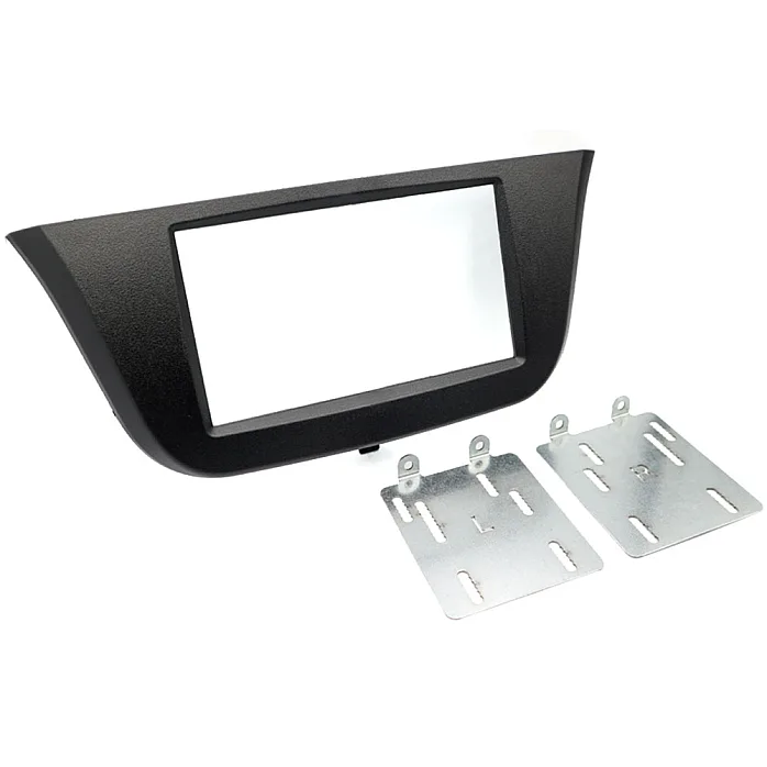 InCarTec 50-944 Iveco Daily Double Din (FLUSH FIT) Radio Fascia Adapter Panel (MATT BLACK)