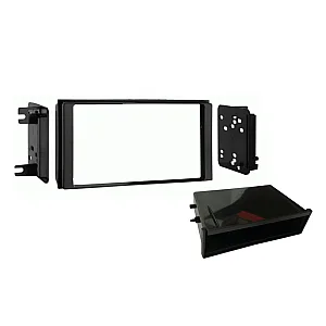 InCarTec 50-727S Subaru Single / Double Din Car Stereo Fascia Adaptor Panel (MATT BLACK)