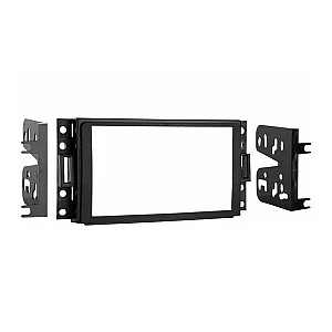 InCarTec 50-733 Chevrolet Corvette Double Din Radio Fascia Adaptor Panel (MATT BLACK)
