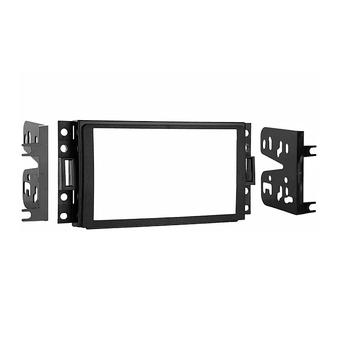 InCarTec 50-733 Chevrolet Corvette Double Din Radio Fascia Adapter Panel (MATT BLACK)