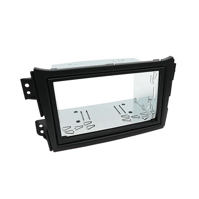 InCarTec 50-741-CAGE Suzuki Splash, Ritz (2008-2016) Double Din Fascia Adaptor Cage Kit (MATT BLACK)