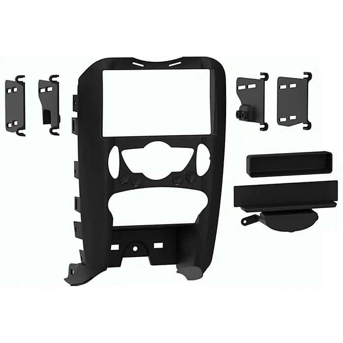 InCarTec 50-771 Mini Single & Double DIN Car Radio Fascia Adaptor Black