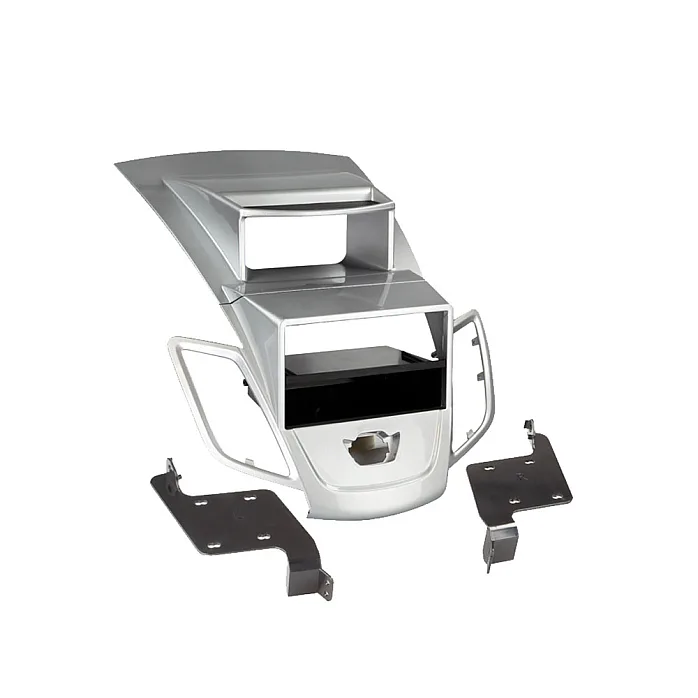 InCarTec 50-774/S Ford Fiesta Mk7 (2008-2018) With Display Single/Double Din Car Radio Fascia Adaptor (SILVER)