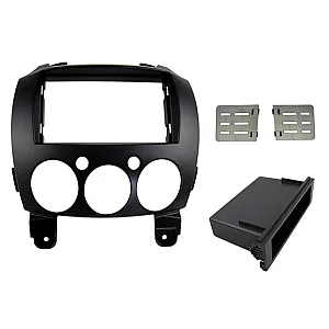 InCarTec 50-780 Mazda 2 Single/Double Din Car Radio Fascia Adaptor (MATT BLACK)