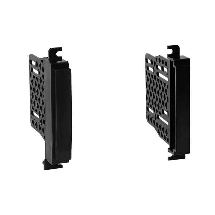 InCarTec 50-788 Jeep Grand Cherokee 2011-2013 Double Din Car Fascia Bracket Mounting Side Bars (MATT BLACK)