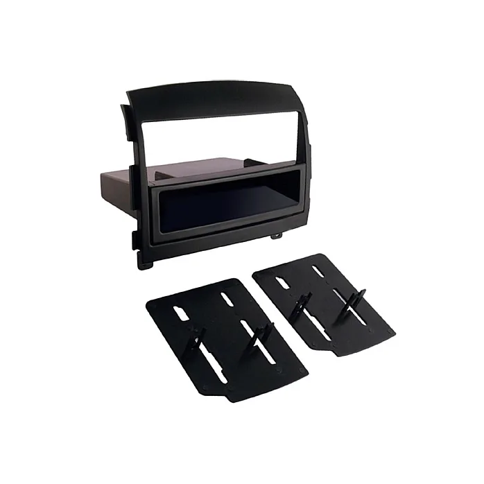 InCarTec 50-348 Hyundai Sonata Single/Double Din Car Audio Fascia With Removable Pocket (MATT BLACK)
