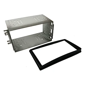 InCarTec 50-827 Kia Sportage Double Din Car Audio Fascia Radio Cage Kit (MATT BLACK)