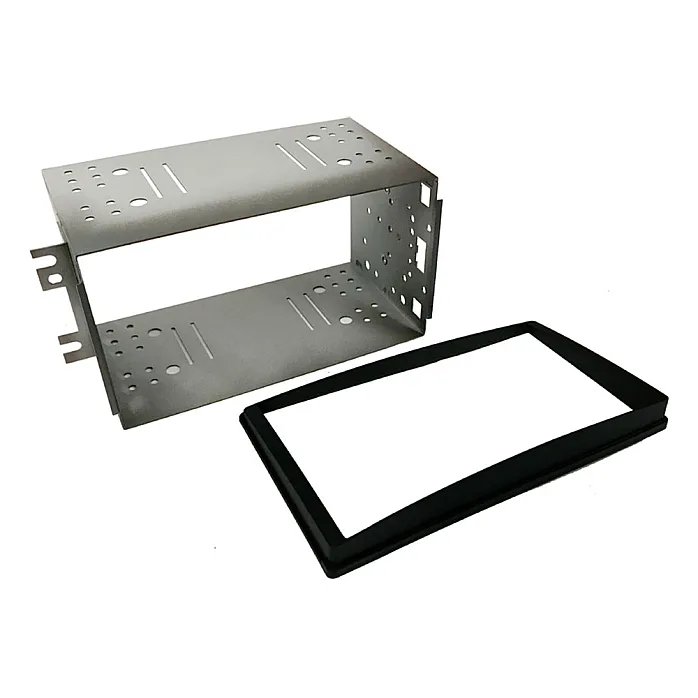 InCarTec 50-827 Kia Sportage Double Din Car Audio Fascia Radio Cage Kit (MATT BLACK)