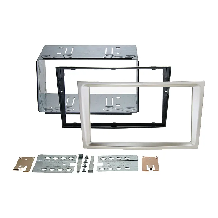 InCarTec 50-841/7 Holden Double Din Car Audio Fascia Radio Cage Adapter kit (SATIN STONE/ CHAMPAGNE)