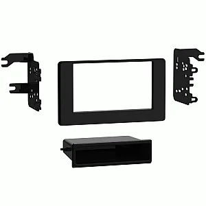 InCarTec 50-871 Toyota Auris Single/Double Din Car Radio Fascia Adaptor Panel (PIANO BLACK)