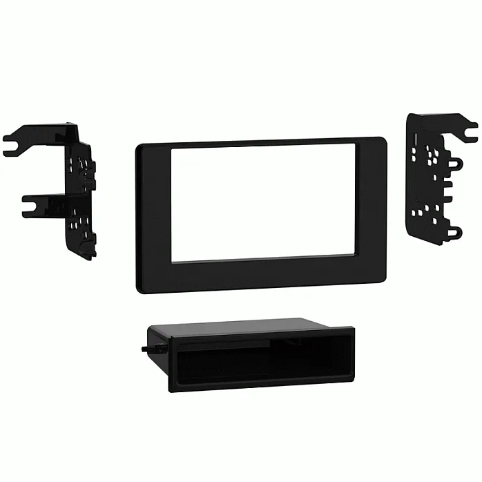 InCarTec 50-871 Toyota Auris Single/Double Din Car Radio Fascia Adapter Panel (PIANO BLACK)