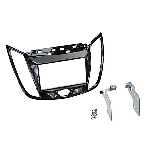 Ford C-Max, Escape, Kuga Double Din Fascia Adaptor Panel (PIANO  BLACK)