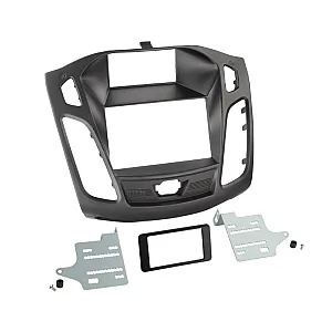 InCarTec 50-893 Ford Focus Mk3 (2011-2015) Double Din Car Audio Fascia Adaptor Panel (MATT  BLACK)