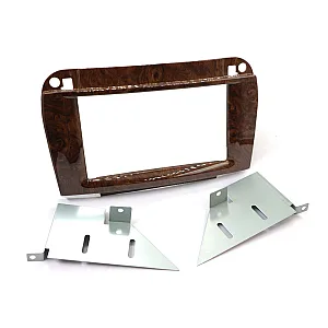 InCarTec 50-920/1 Mercedes Double Din Car Audio Fascia Panel (WOOD EFFECT)