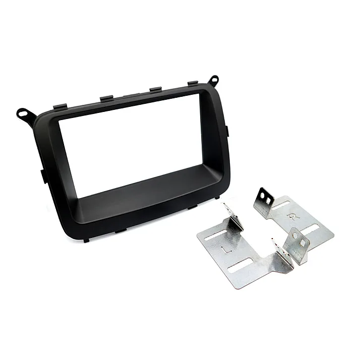 InCarTec 50-922 Kia Carens Double Din Car Audio Fascia Adapter Panel (MATT BLACK)