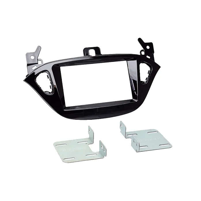InCarTec 50-925 Vauxhall Adam, Corsa E Double Din Car Radio Fascia Adapter Panel (PIANO BLACK)