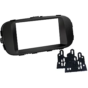 InCarTec 50-932 Kia Soul (2014-2019) Double Din Car Audio Fascia Adaptor Panel (MATT BLACK)