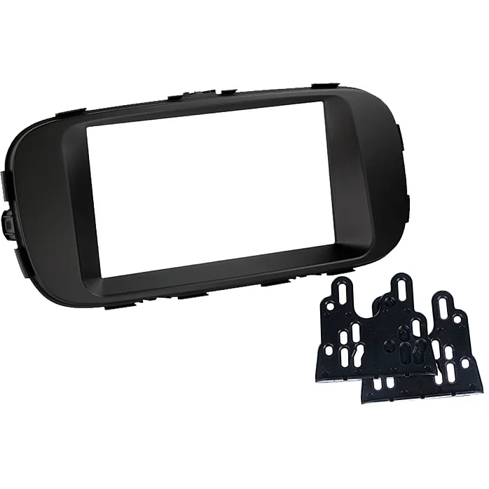 InCarTec 50-932 Kia Soul (2014-2019) Double Din Car Audio Fascia Adapter Panel (MATT BLACK)