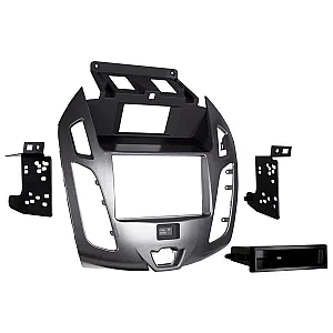 InCarTec 50-936/1 Ford Transit Connect Single/Double Din Fascia SILVER (WITH DISPLAY)
