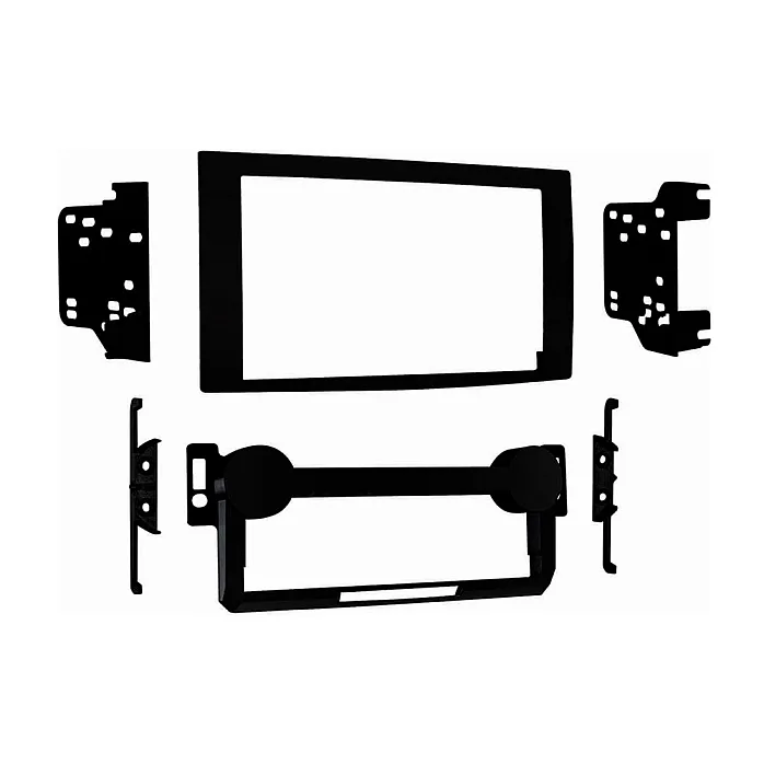 InCarTec 50-955 Chrysler PT Cruiser 2006-2008 Double Din Car Fascia (MATT BLACK)