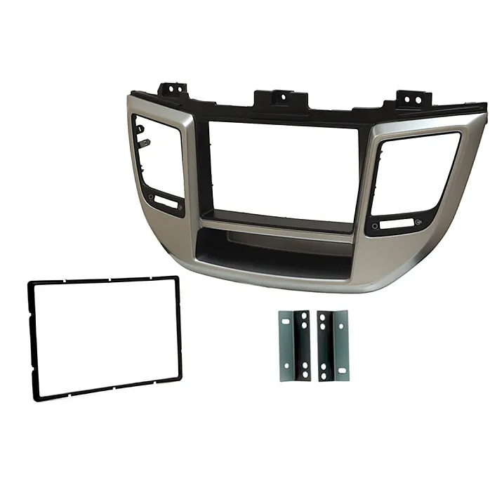 CT23HY51 Hyundai Tucson 2015-2019 Silver Double Din Car Stereo Fascia Adaptor