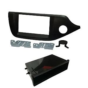 InCarTec Kia Single / Double Din Car Fascia Adaptor Panel (MATT BLACK)