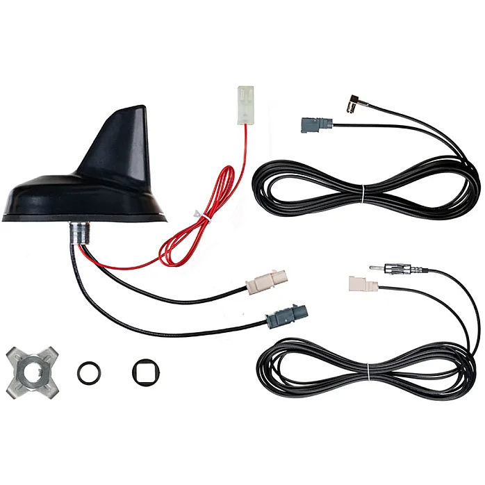 InCarTec 70-917K Shark Fin Roof Antenna Aerial (AM, FM, DAB+)
