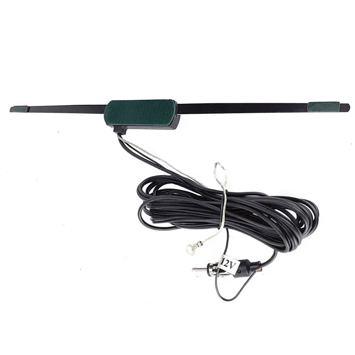InCarTec 70-920 Windscreen Mount AM/FM Active Antenna With LED And Antenna Cable (15db gain)