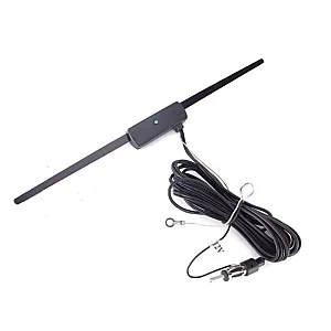 InCarTec 70-920 Windscreen Mount AM/FM Active Antenna With LED And Antenna Cable (15db gain)