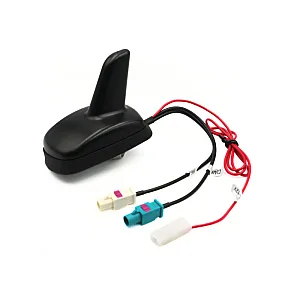 InCarTec 70-931 DAB+ / FM and AM Vehicle Roof Mount Shark Fin Aerial with 5m Cable Set
