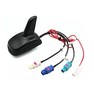 InCarTec 70-932 GPS / DAB+ / FM and AM vehicle Roof Mount Shark Fin Aerial with 5m Cable Set