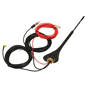 InCarTec 70-964 DAB, AM, FM Active Amplified Roof Mount Antenna With 5m Cables