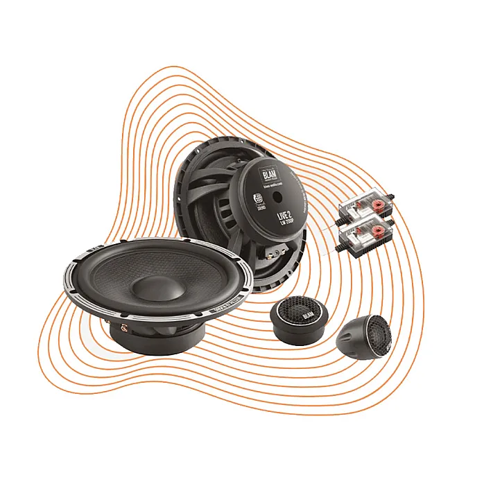 BLAM Live BL-L200-P Power 200mm (8") 200W High Performance 2 Way Component Speaker System