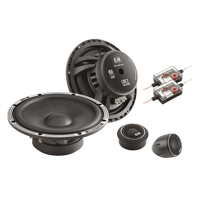 BLAM Live BL-L200-P Power 200mm (8") 200W High Performance 2 Way Component Speaker System