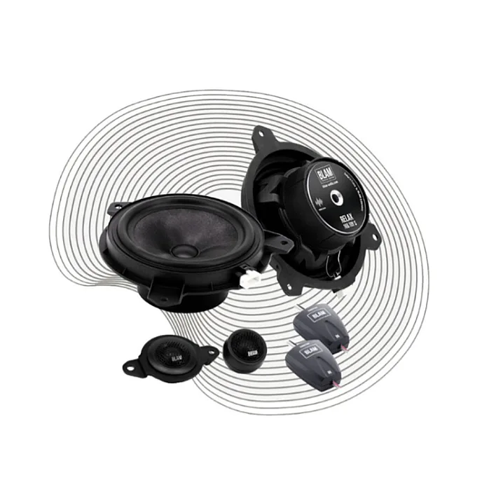 BLAM BL-165TOY-S 6.5" (165mm) 2-Way Fiberglass Cone Component Speakers For Toyota