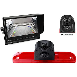 InCarTec CK-DUC-01-DUAL Fiat Dual Lens High Level Brake Light Camera And Monitor Kit